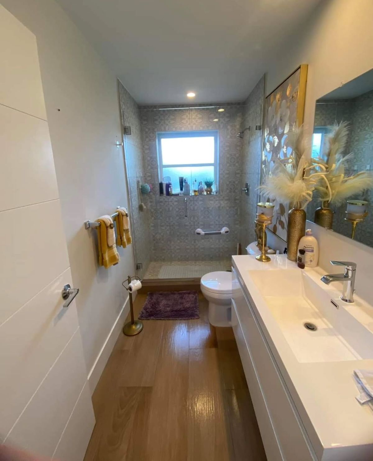 Luxury bathroom vanity cleaned to a high standard