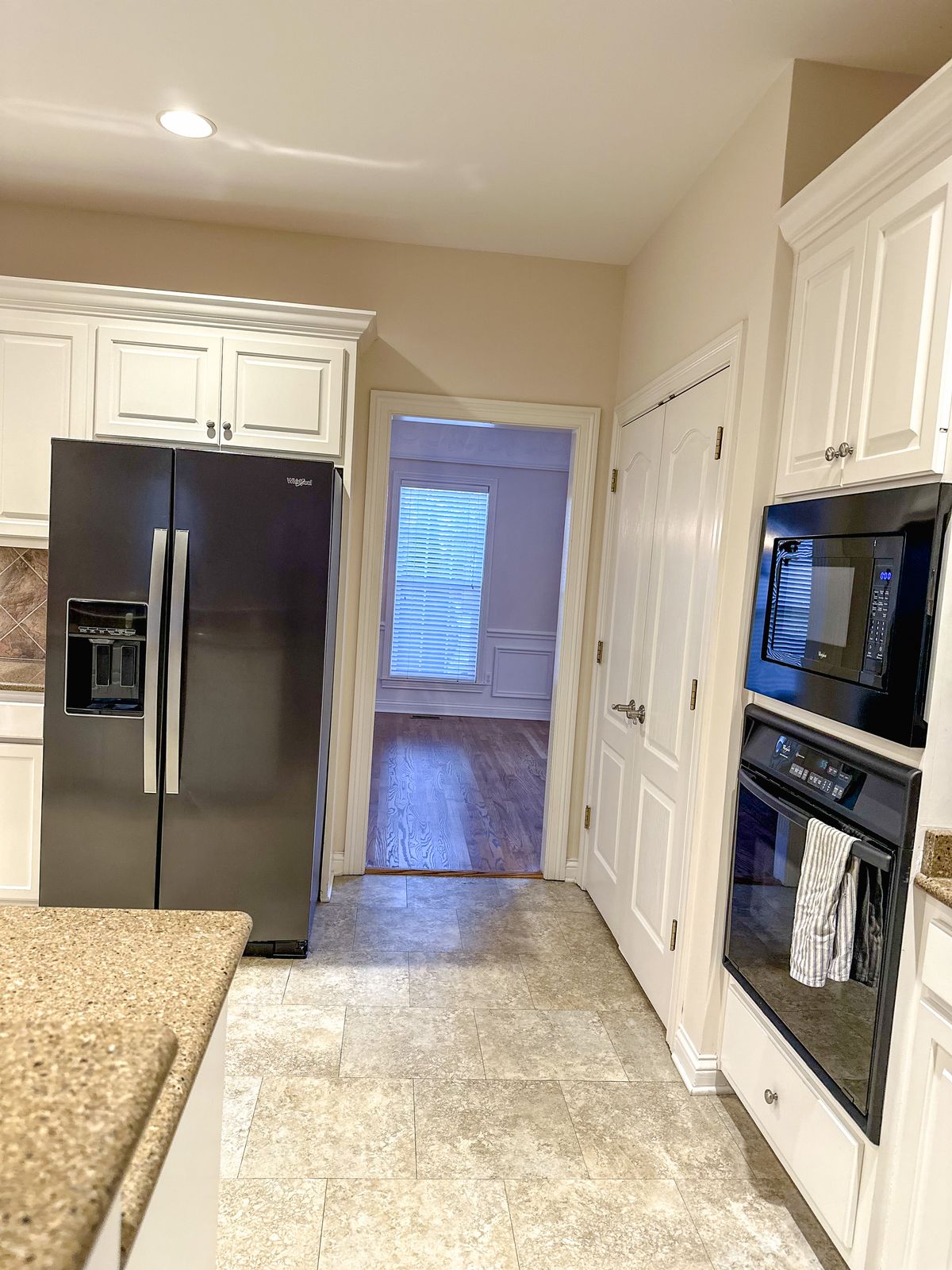 Polished kitchen appliances